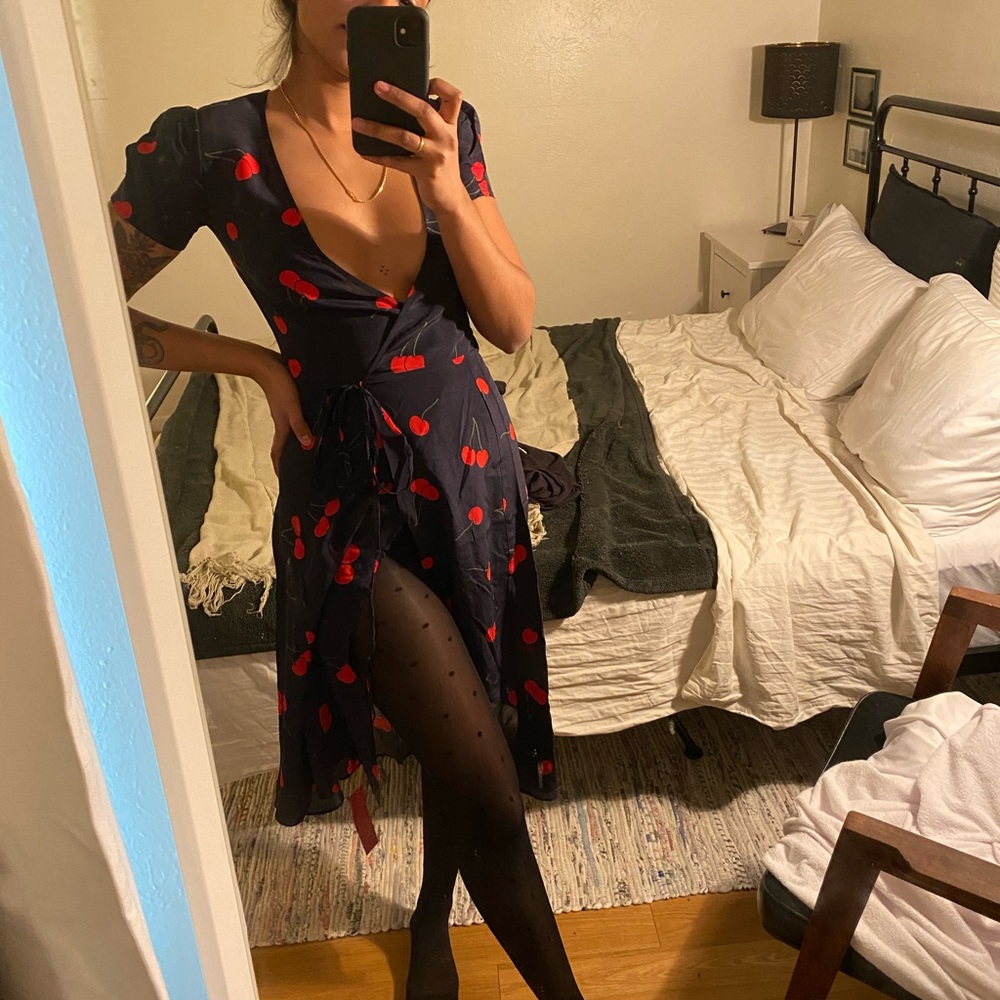 Realisation Par Teale cherry dress
